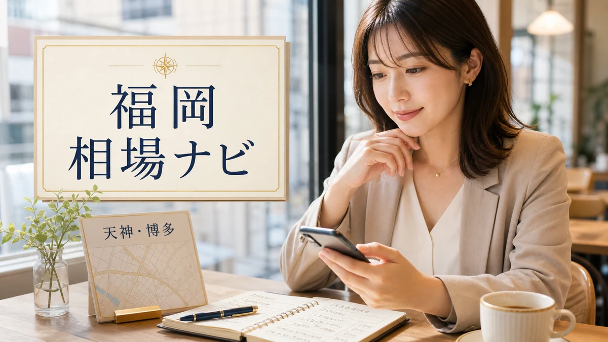 福岡のパパ活相場感とエリアナビ｜天神・博多の使い分けのイメージ