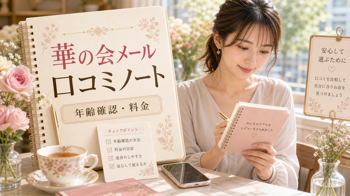 華の会メールの口コミはどう見る？登録前に確認したい評判・料金・安全性のイメージ