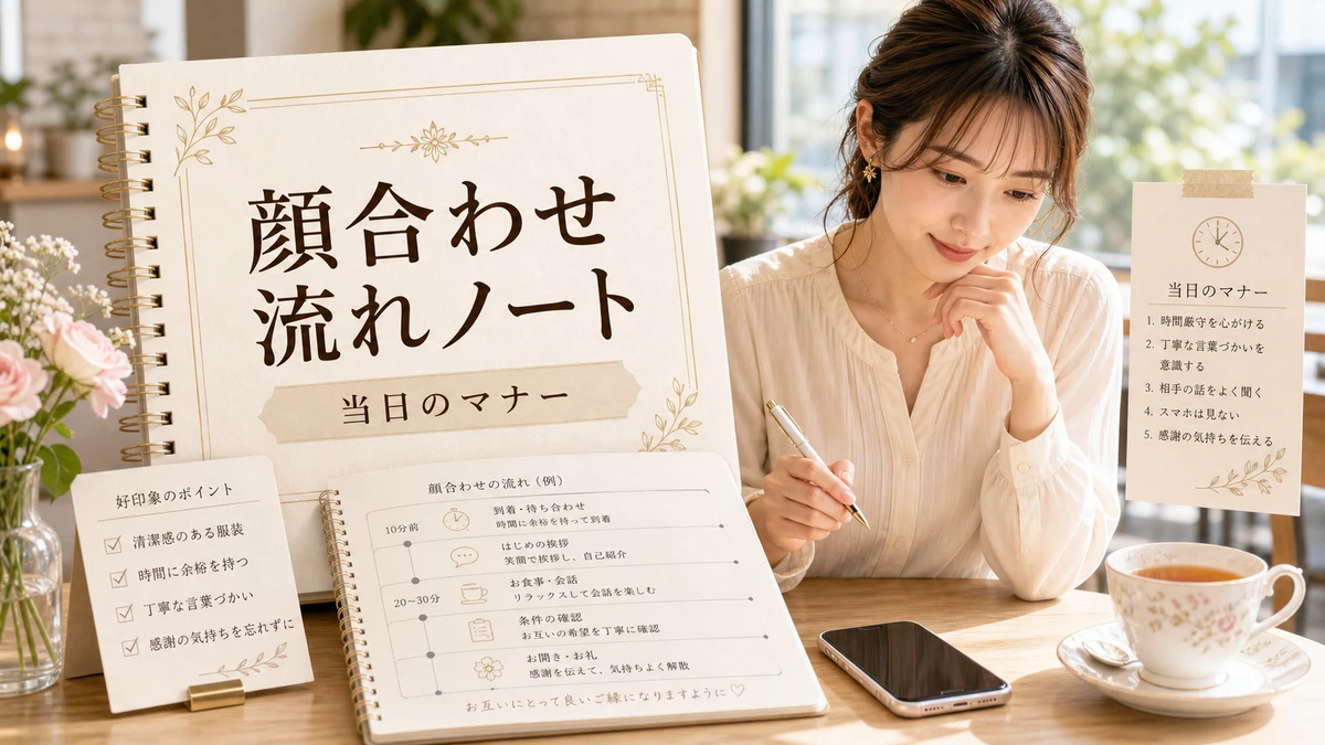 顔合わせの流れとお手当の受け取り方｜当日のマナーと断り方のイメージ