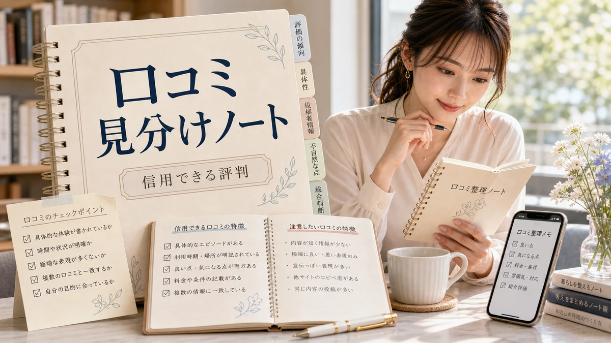 パパ活 相場 口コミの見分け方｜信用できる評判・できない評判のイメージ