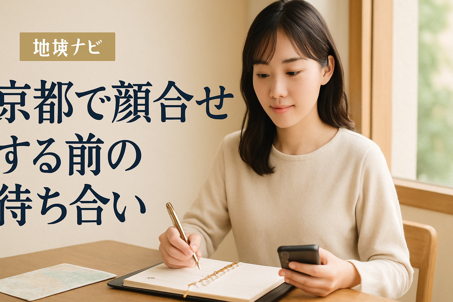 京都で顔合わせする前の待ち合わせ場所と観光地身バレ対策のイメージ
