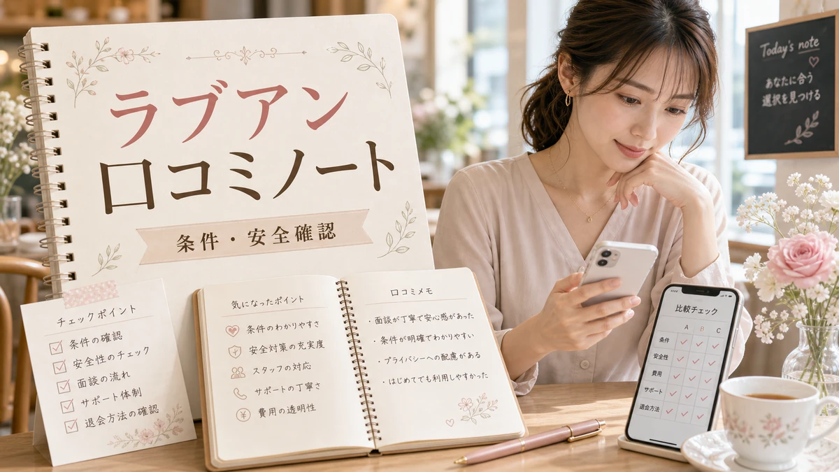 ラブアンの口コミはどう見る？登録前に確認したい評判・料金・安全性のイメージ
