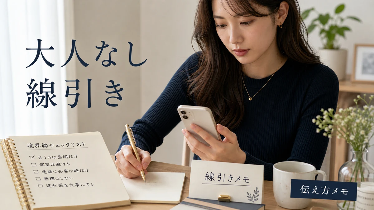 「大人なし」の条件を守り続ける方法｜線引きの伝え方のイメージ