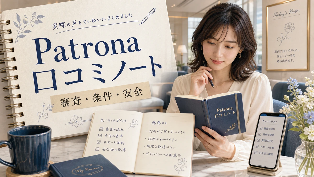 Patronaの口コミはどう見る？登録前に確認したい評判・料金・安全性のイメージ