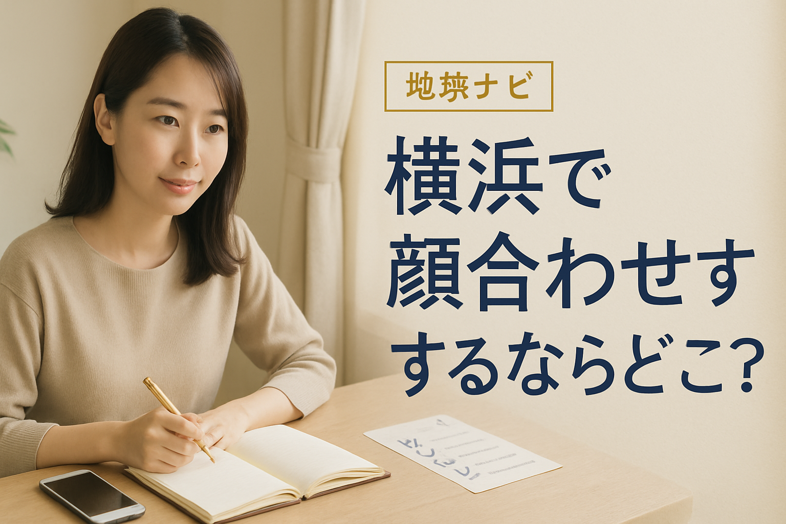 横浜で顔合わせするならどこを見る？駅・みなとみらい・関内の安全確認のイメージ
