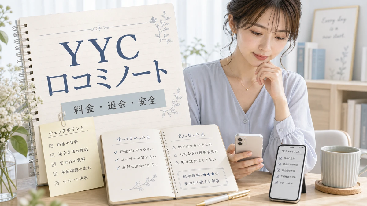 YYCの口コミはどう見る？登録前に確認したい評判・料金・安全性のイメージ