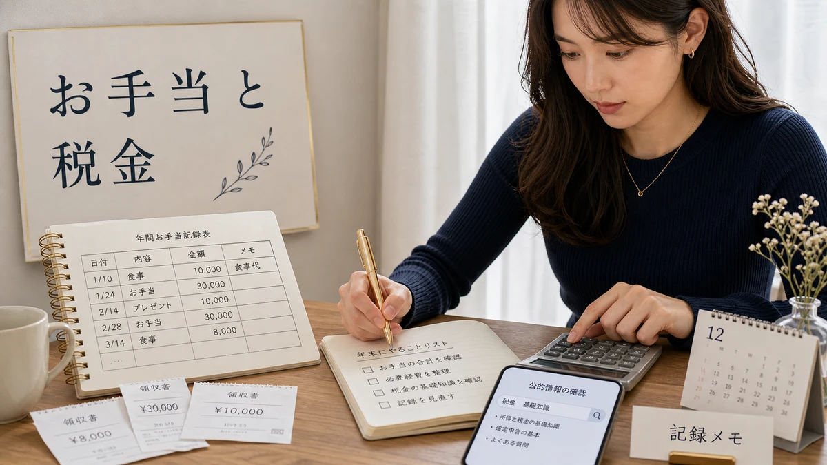 お手当と税金の基礎知識｜いくらから何が必要かの調べ方のイメージ